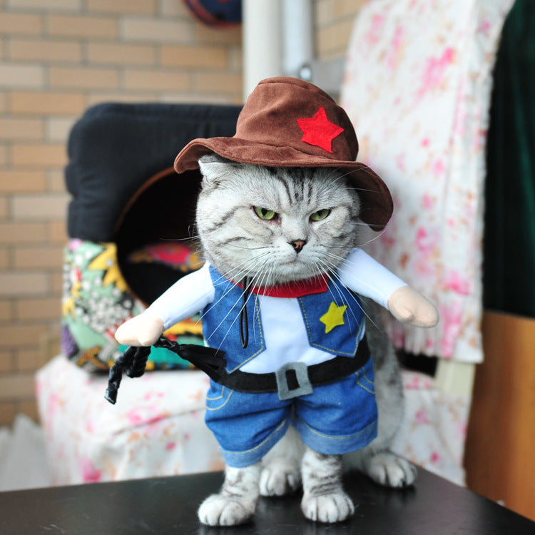 Pet Cowboy Halloween Costume