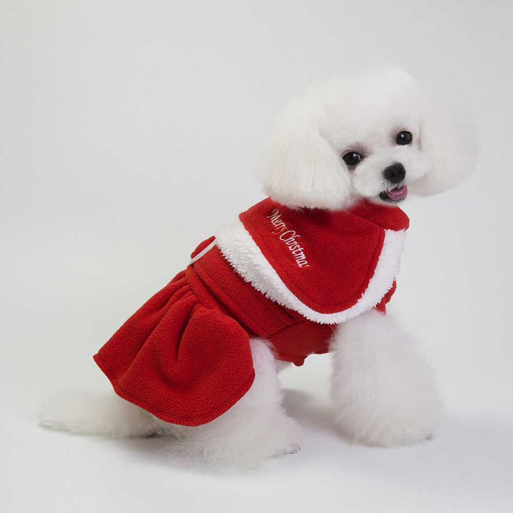 Female Pet / Dog Christmas Outfit, Santa Suit