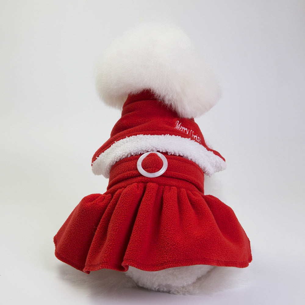Female Pet / Dog Christmas Outfit, Santa Suit
