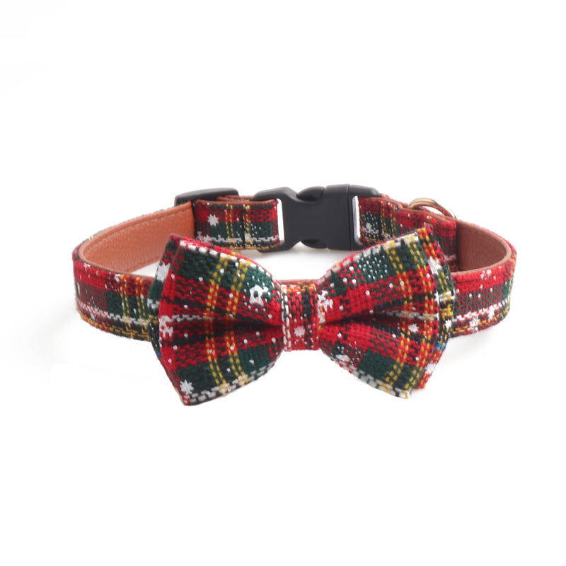 Pet / Dog Holiday Christmas Bow Tie Collar