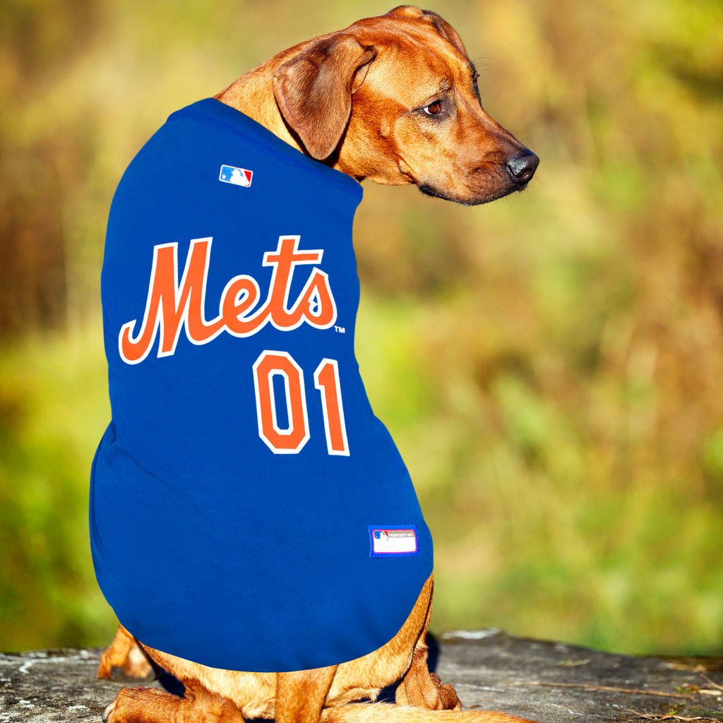 New York Mets Pets First MLB Dog & Cat Baseball Jersey