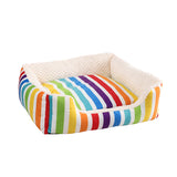 Toby's Rainbow Colorful Stripe Bolster Bed