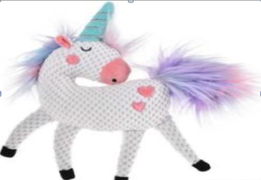 Copy of Dog / Pet Toy, Colorful Fluffy Unicorn, Squeaky toy